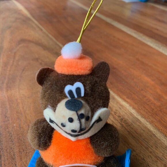 Vintage A&W Pom Pom snowboard root bear Christmas tree ornament ! collectible - Picture 5 of 5